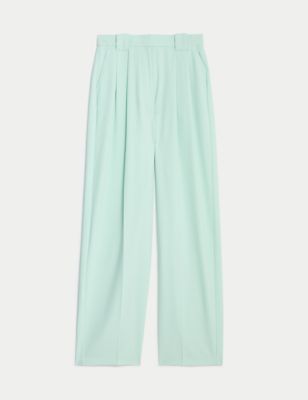Pleat Front Relaxed Straight Trousers Image 2 of 5