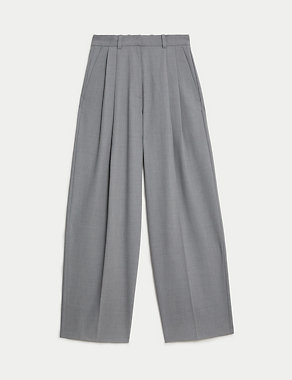 Pleat Front Relaxed Wide Leg Trousers Image 2 of 5
