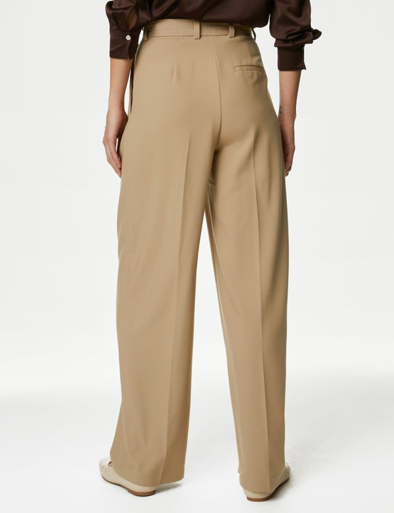 Pleat Front Relaxed Wide Leg Trousers 5 of 5