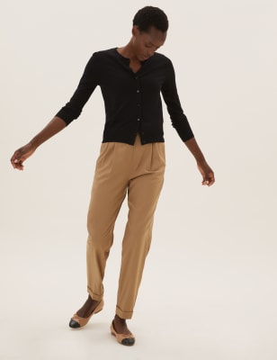 Seam Front Ankle Grazer Pants