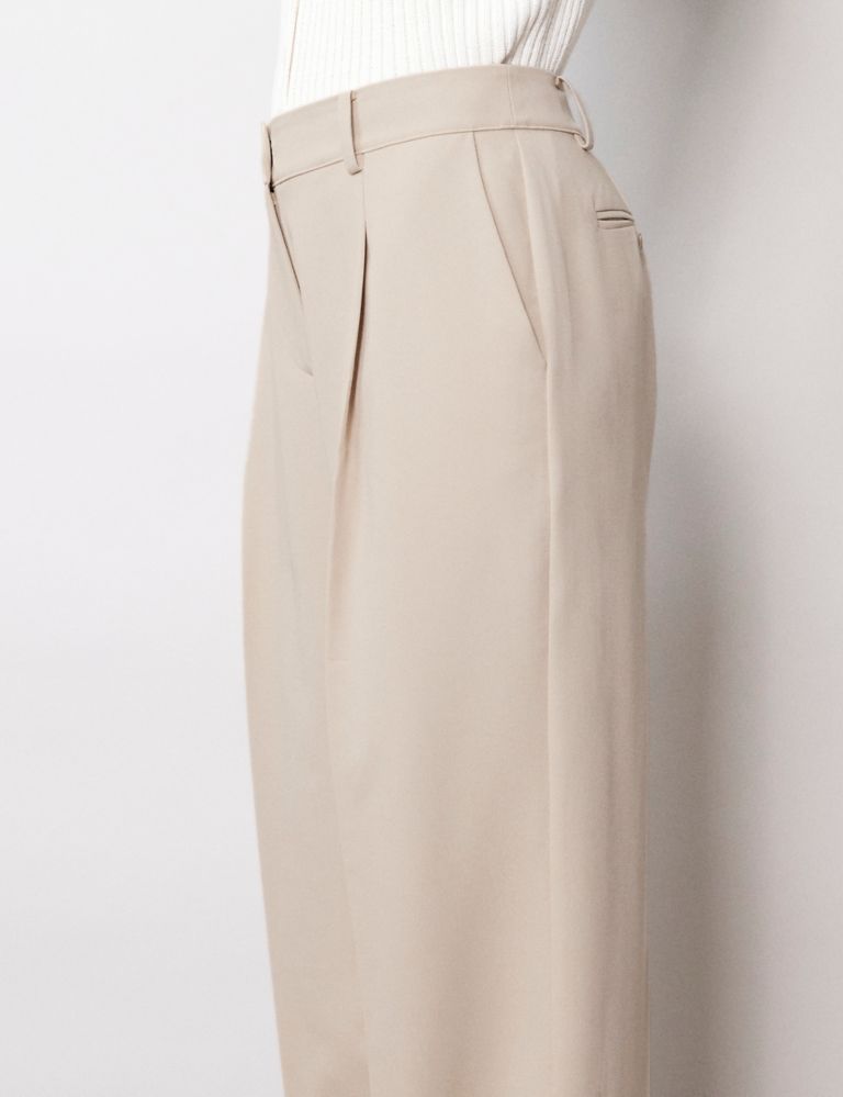 Pleat Front Wide Leg Chinos 4 of 4