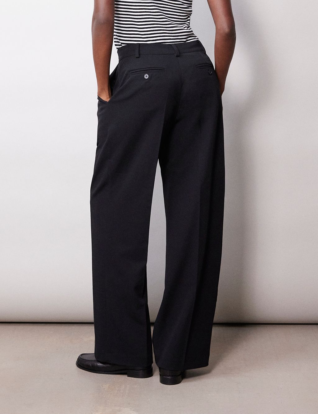 Pleat Front Wide Leg Chinos 4 of 5