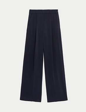 Pleat Front Wide Leg Trousers Image 2 of 6