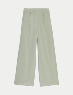 Pleat Front Wide Leg Trousers Image 2 of 6