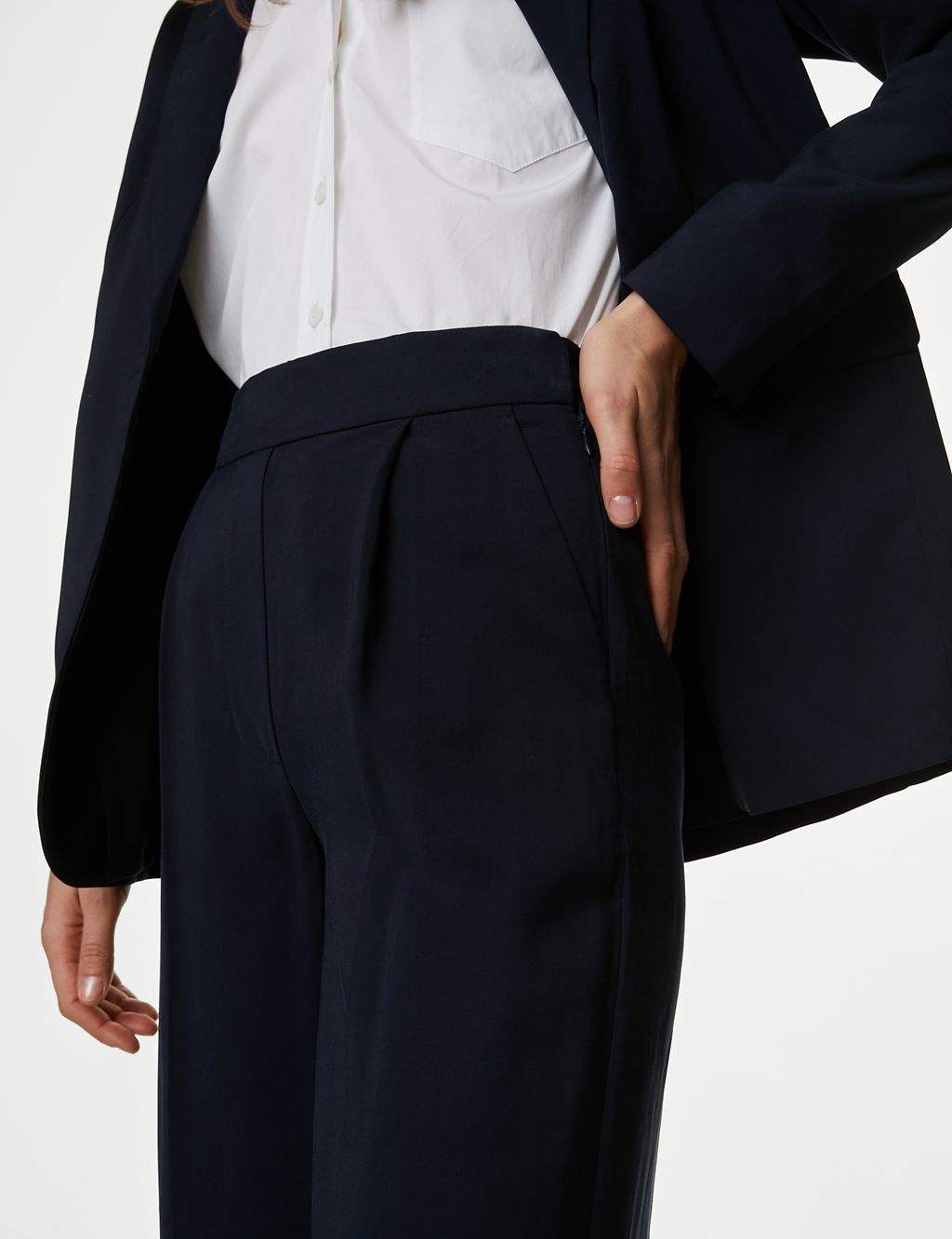 Pleat Front Wide Leg Trousers 4 of 6
