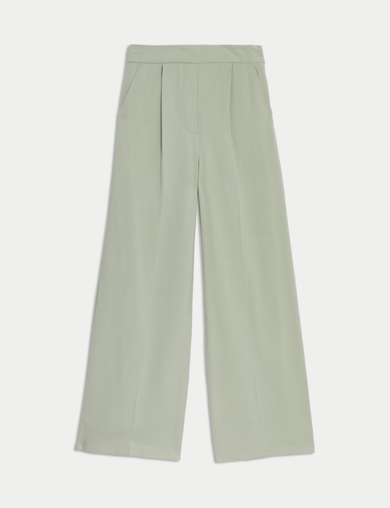 Pleat Front Wide Leg Trousers 3 of 6