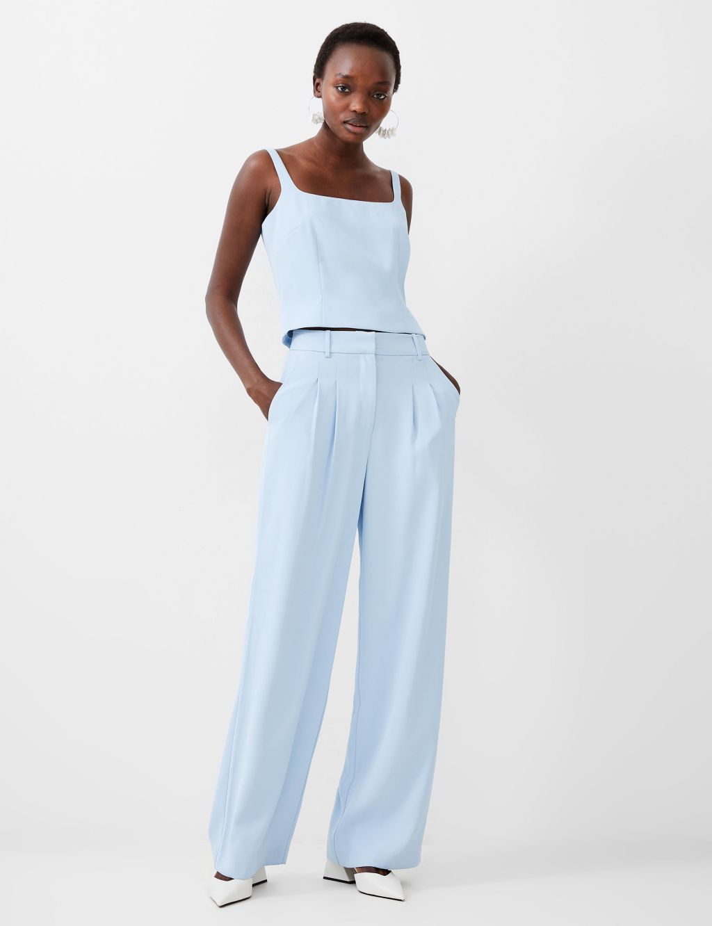 Pleat Front Wide Leg Trousers 3 of 4
