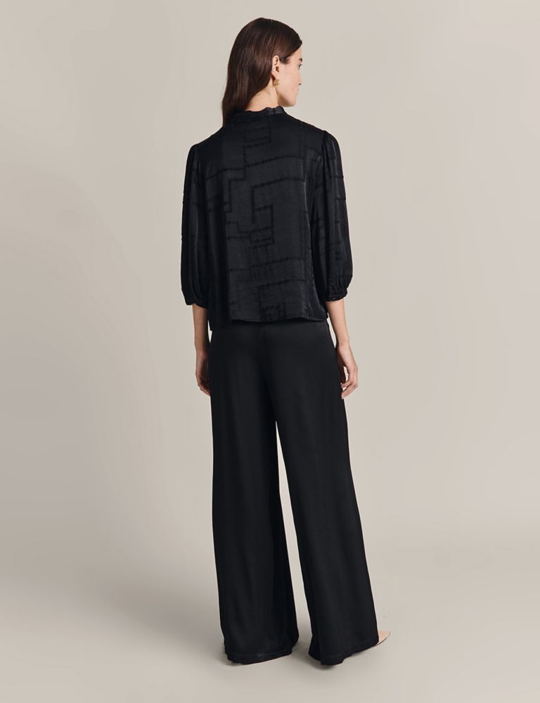 Pleat Front Wide Leg Trousers 3 of 3