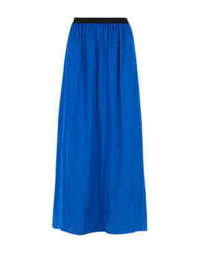 Pleated A-Line Maxi Skirt Image 2 of 4