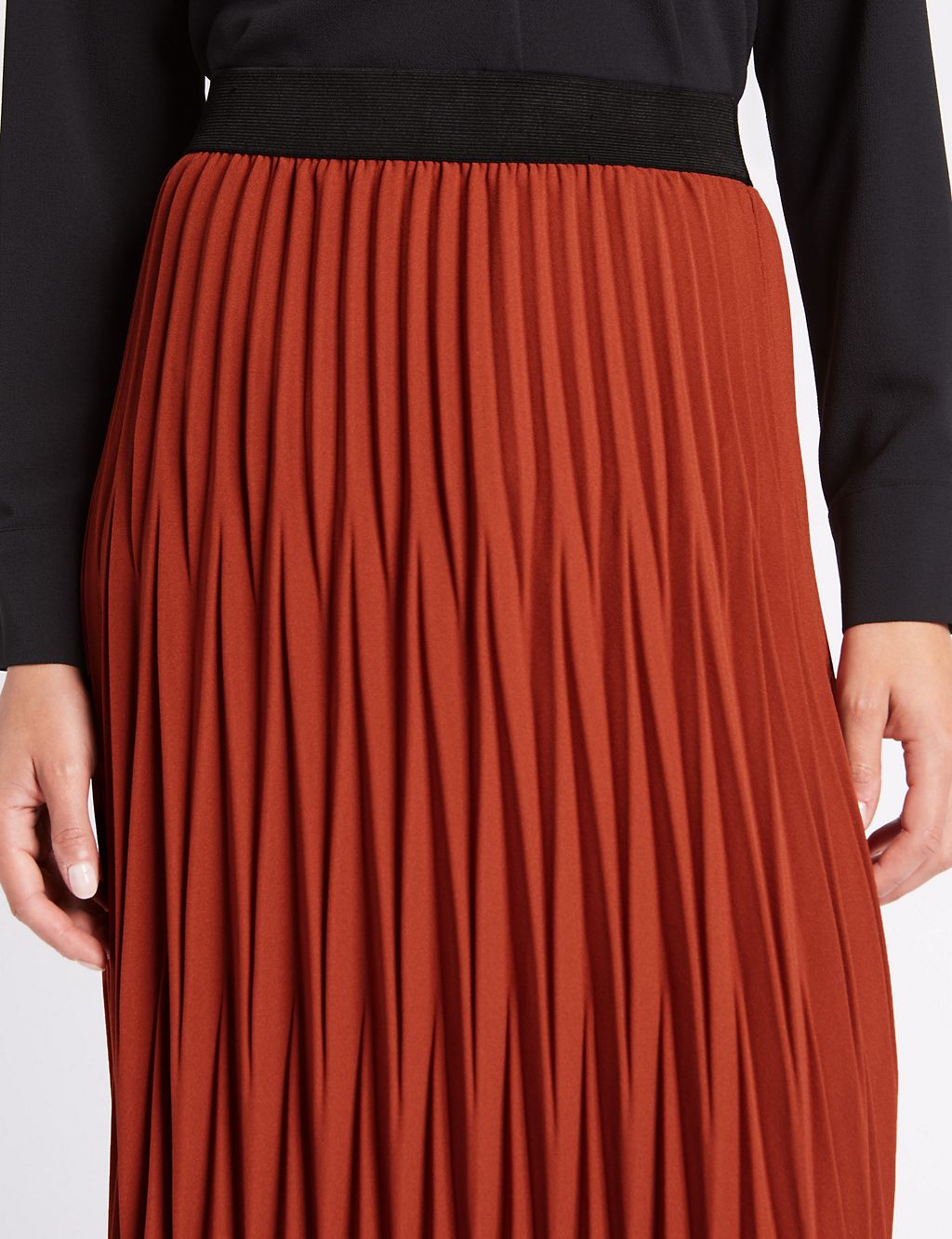 Pleated A-Line Midi Skirt 5 of 5