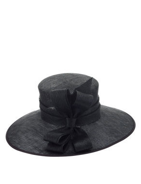 Pleated Bow Mesh Hat Image 2 of 4