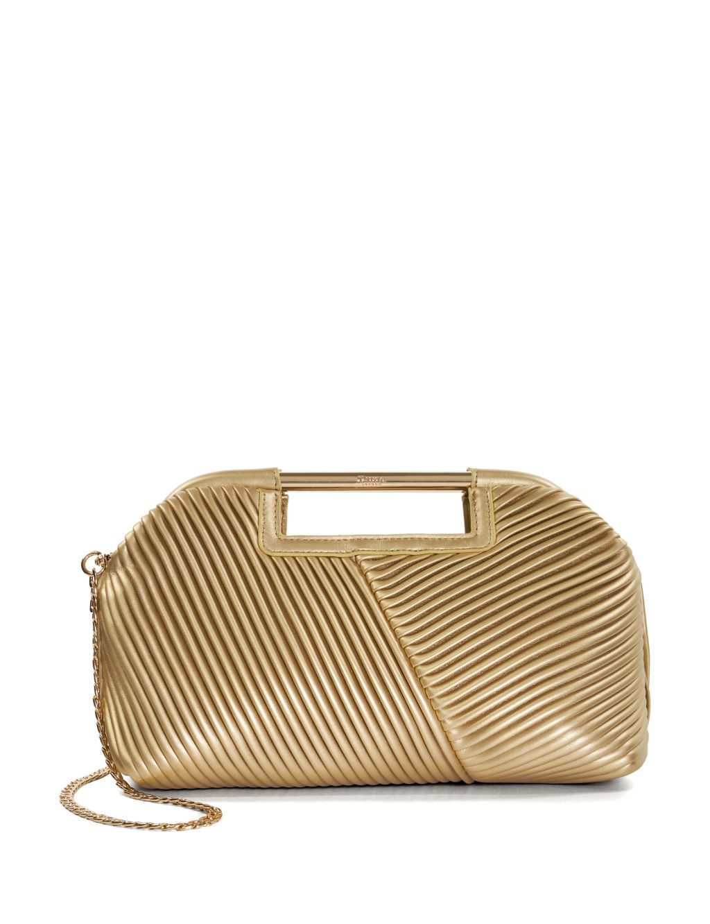 Pleated Chain Strap Clutch Bag 3 of 5