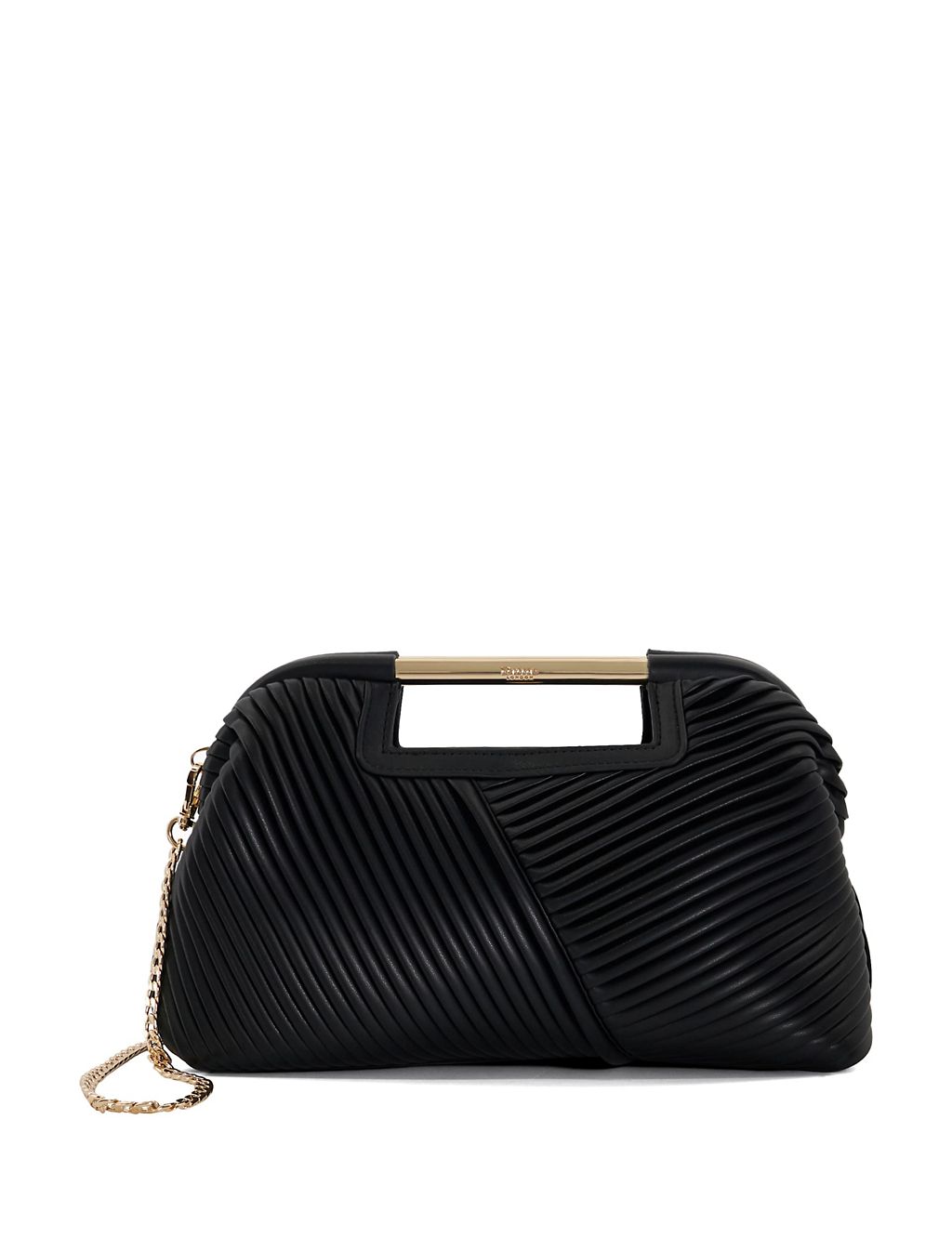 Pleated Chain Strap Clutch Bag 3 of 4