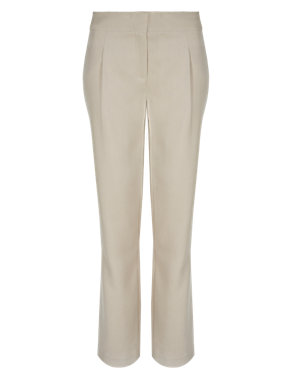 Pleated Front Wide Leg Trousers Image 2 of 5