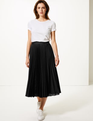 Black maxi skirt marks and spencer sale