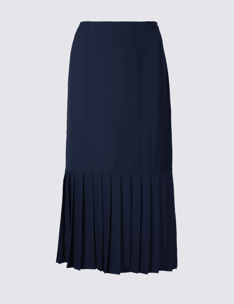 Pleated midi skirt marks and store spencer