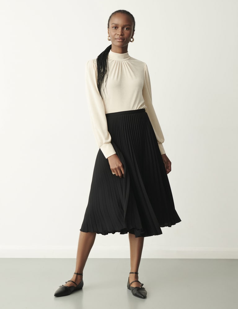 Pleated Midi Skirt Finery London M S