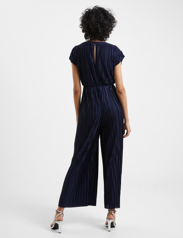 Pleated Short Sleeve Waisted Jumpsuit 4 of 4