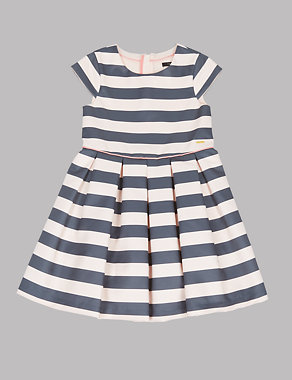 Pleated Stripe Prom Dress (3-14 Years) Image 2 of 3