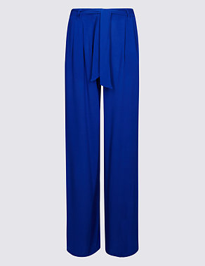Pleated Wide Leg Trousers Image 2 of 6