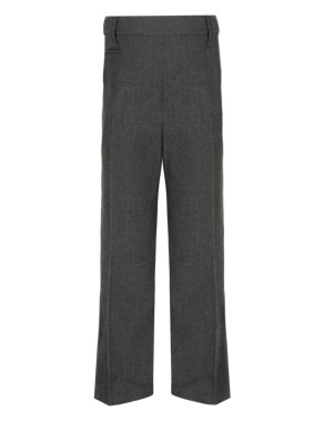 Plus Fit Boys' Flat Front Classic Trousers with Stormwear+™ Image 2 of 6