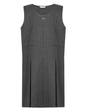 Plus Fit Girls' Traditional Pinafore with Permanent Pleats | M&S