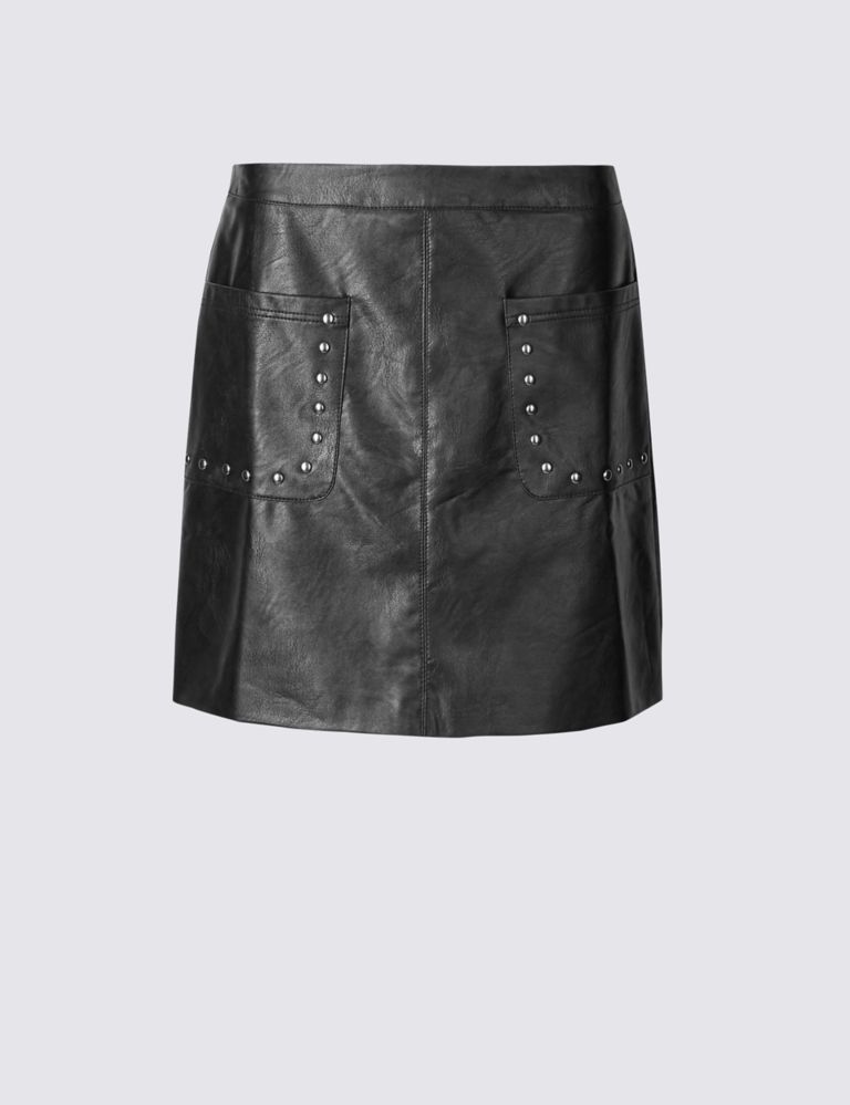Pocket Detail A-Line Mini Skirt 2 of 4
