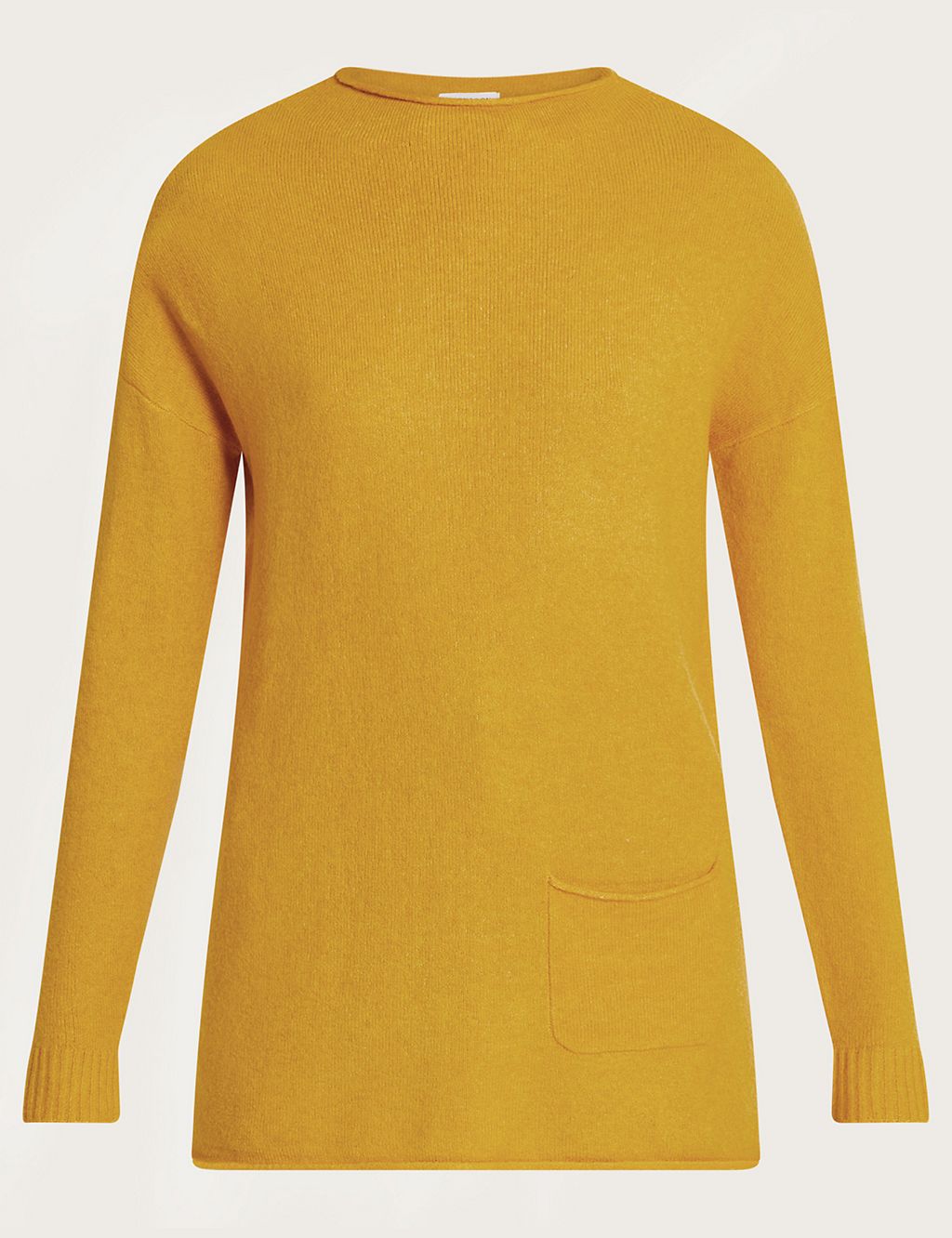 Pocket Detail Longline Jumper with Wool 1 of 5
