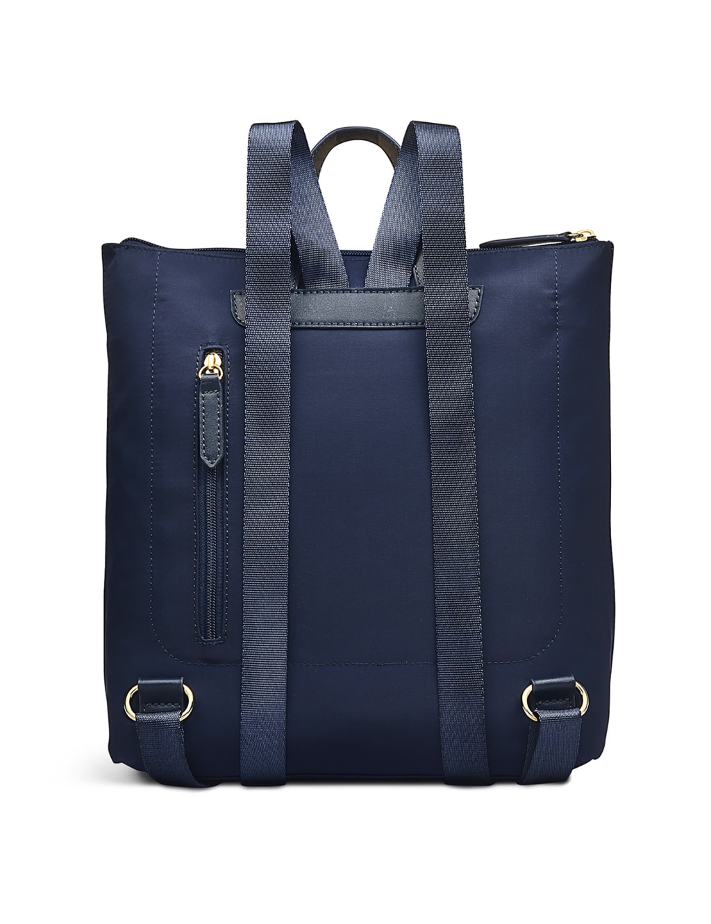 Large ZipTop Tote Bag In Ink Blue, Pocket Essentials Responsible