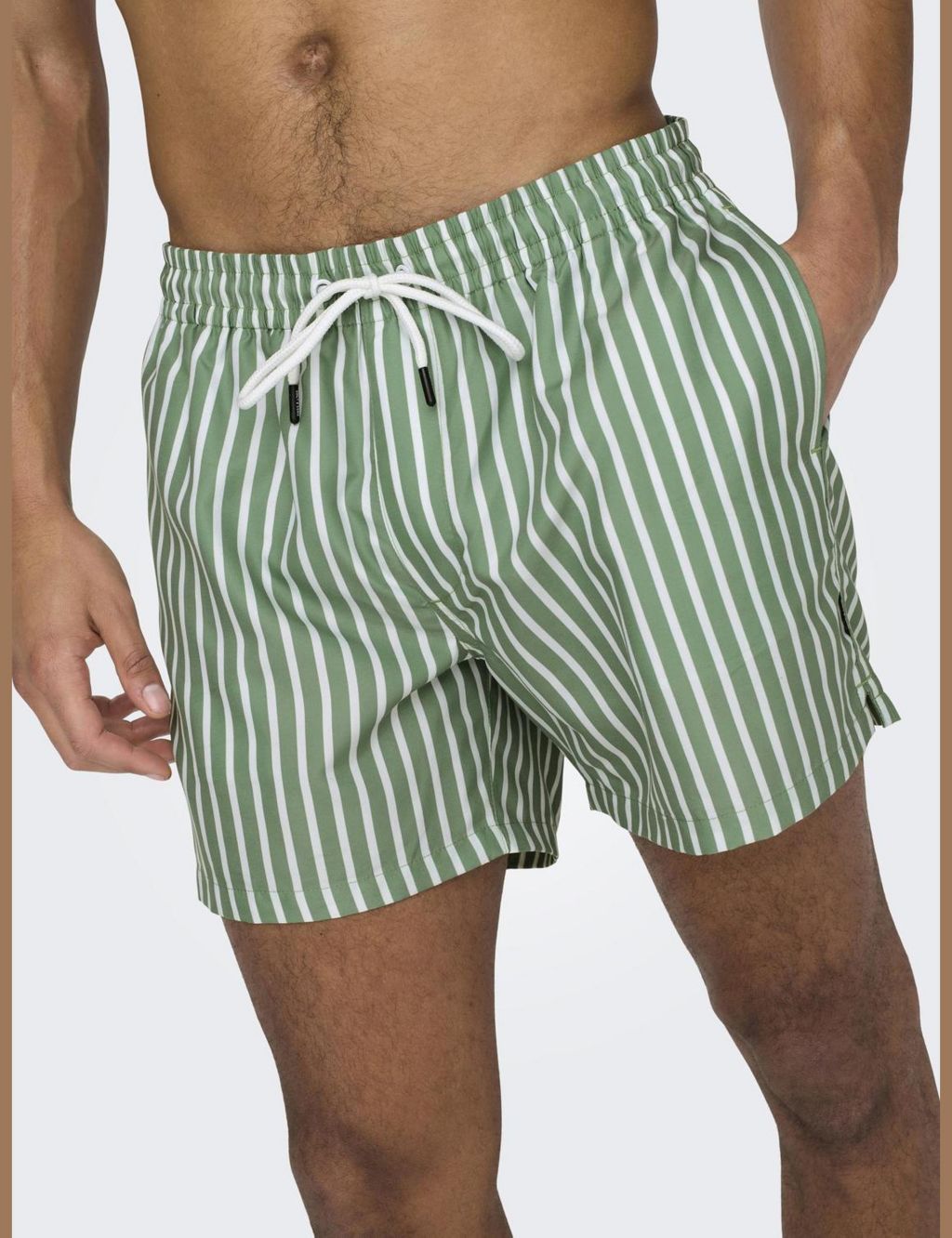 Pocketed Striped Swim Shorts 5 of 6