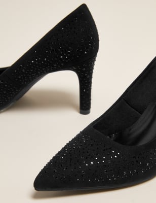 marks and spencer pink court shoes