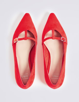 T bar best sale ballet pumps