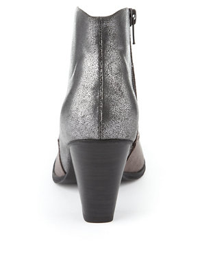 Pointed Toe Metallic Boots with Insolia® Image 2 of 5