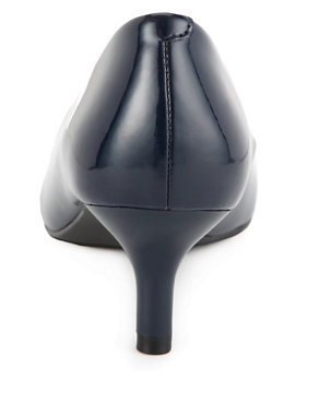 Pointed Toe Mid Heel Court Shoes with Insolia® Image 2 of 4