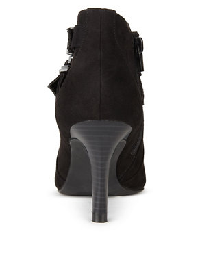 Pointed Toe Strappy Shoe Boots with Insolia® Image 2 of 5