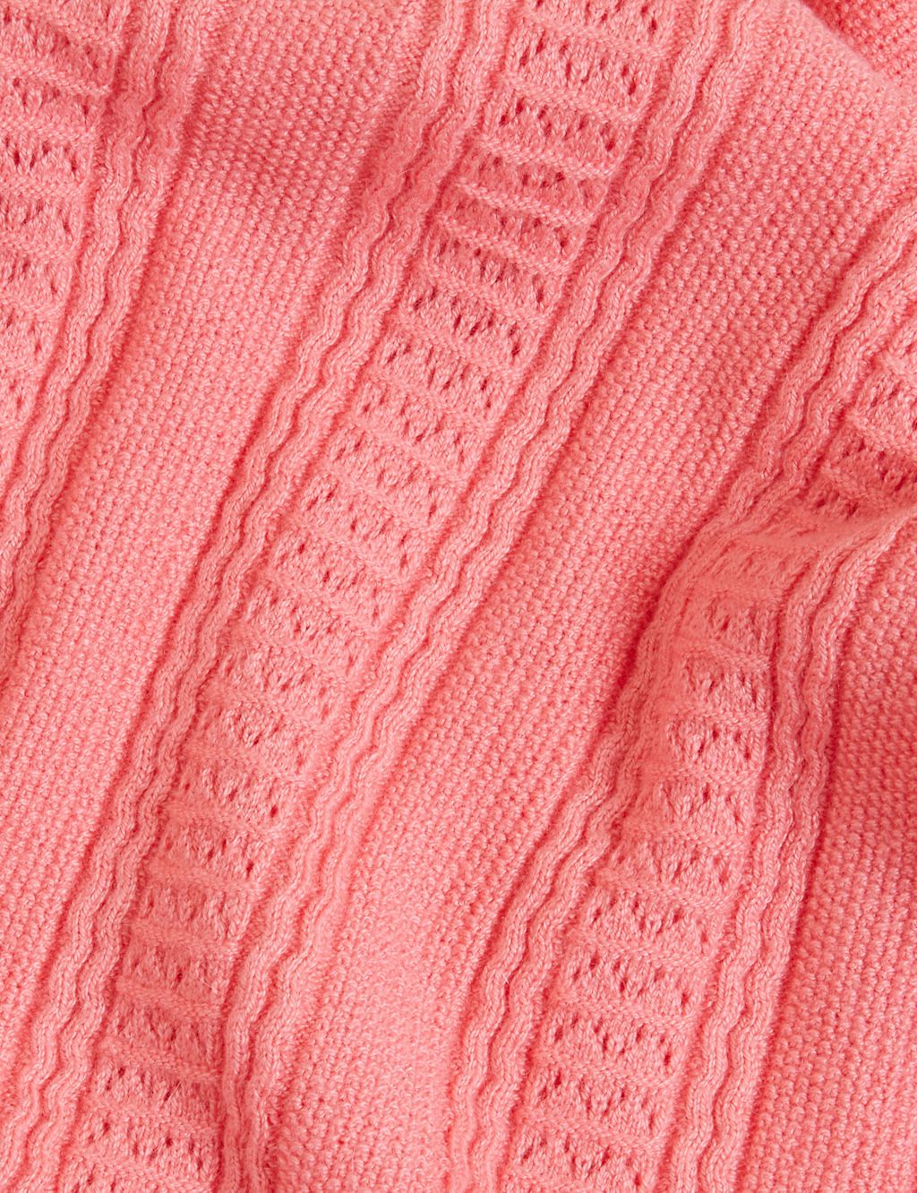 Pointelle Frill Detail Jumper with Wool 5 of 7
