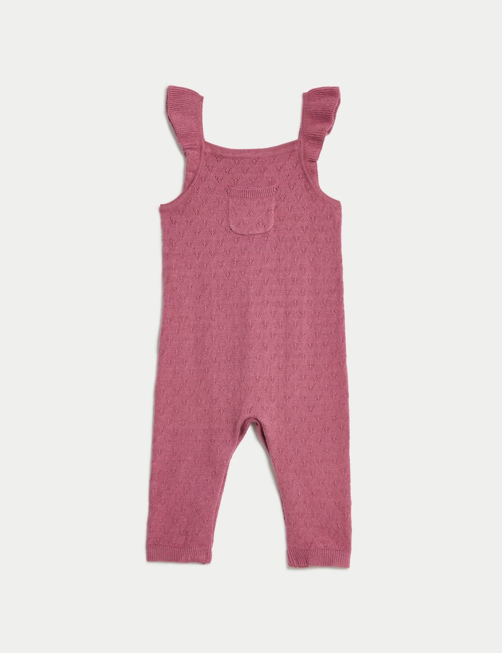 Pointelle Frill Dungarees (7lbs-1 Yrs) | M&S Collection | M&S