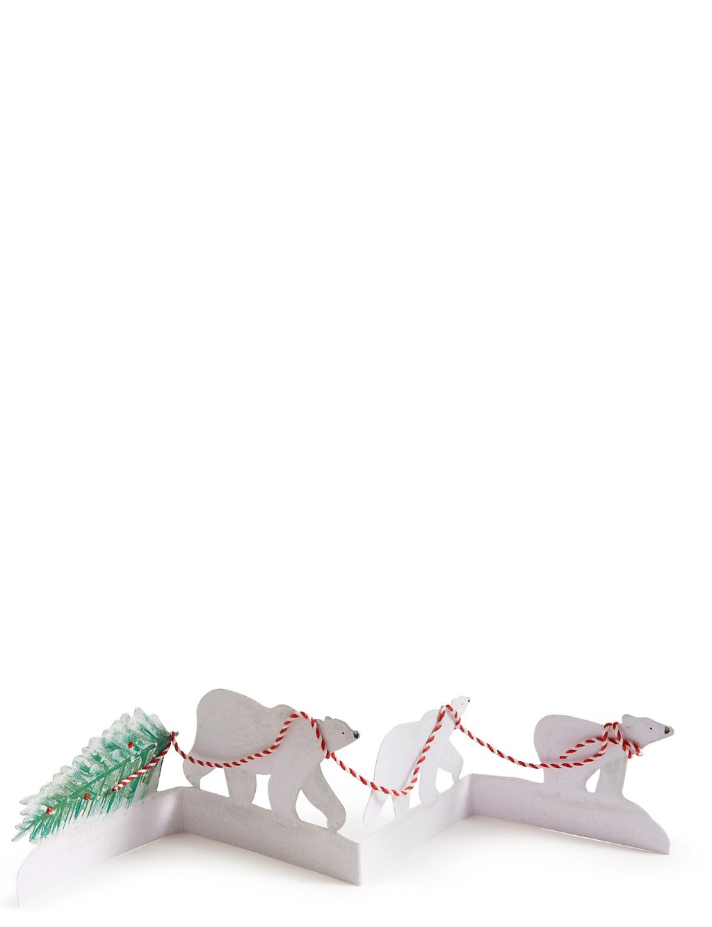 Polar Bear Cut Out Christmas Charity Cards Pack of 4 3 of 4