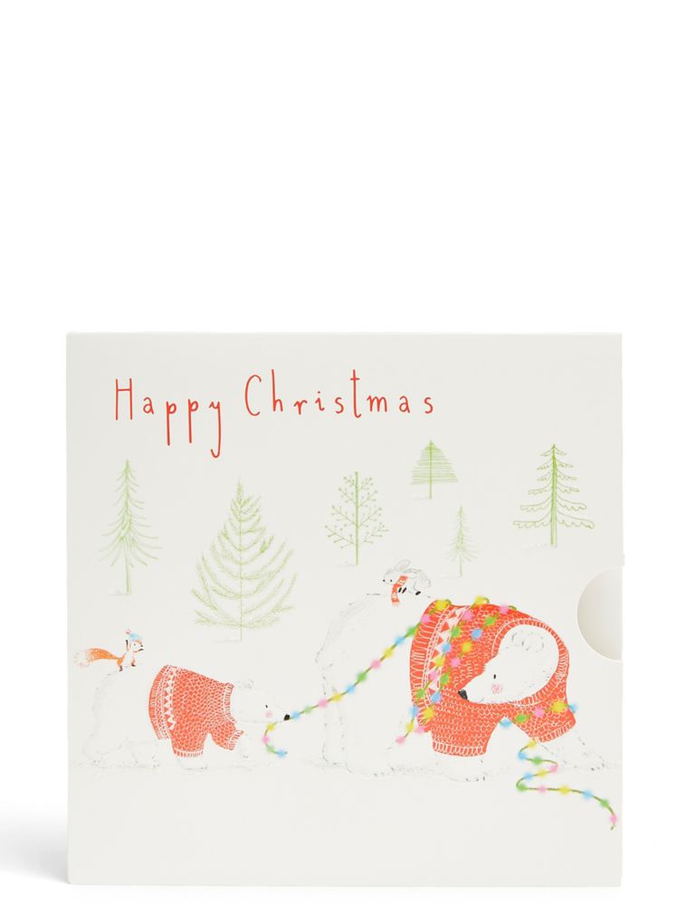 Polar Bear in Lights Gift Card 1 of 4