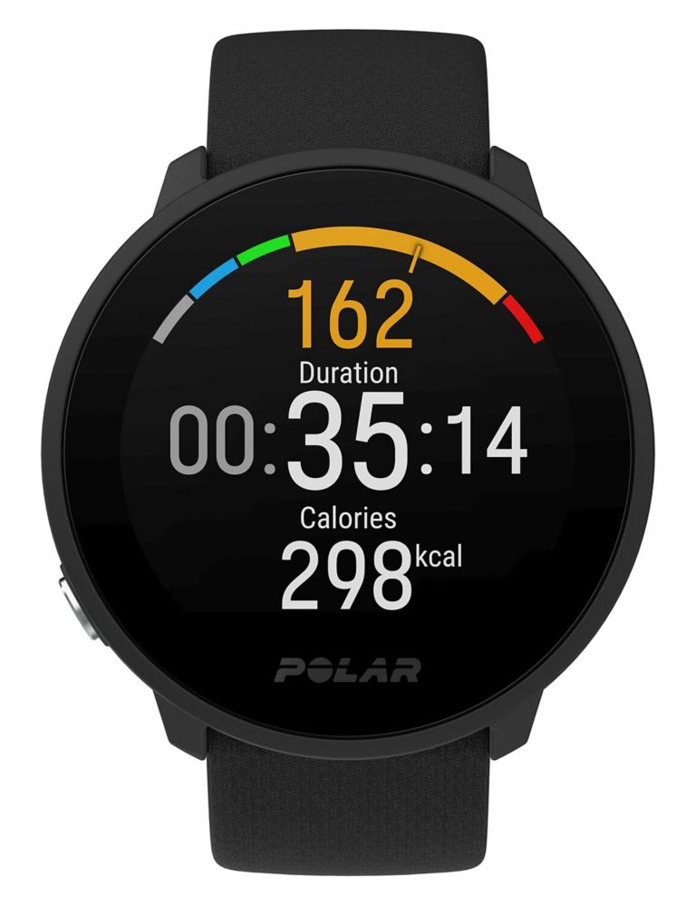 Polar Unite Fitness Tracker Black Silicone Smartwatch 1 of 8