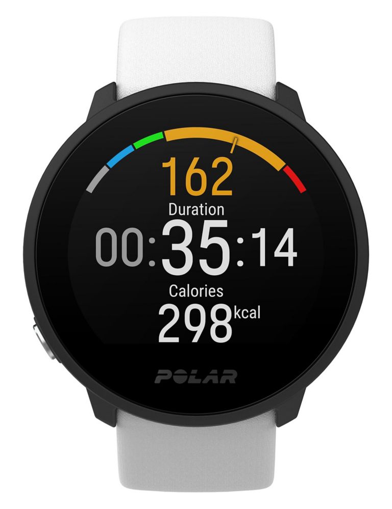 Polar Unite Fitness Tracker White Silicone Smartwatch 1 of 10
