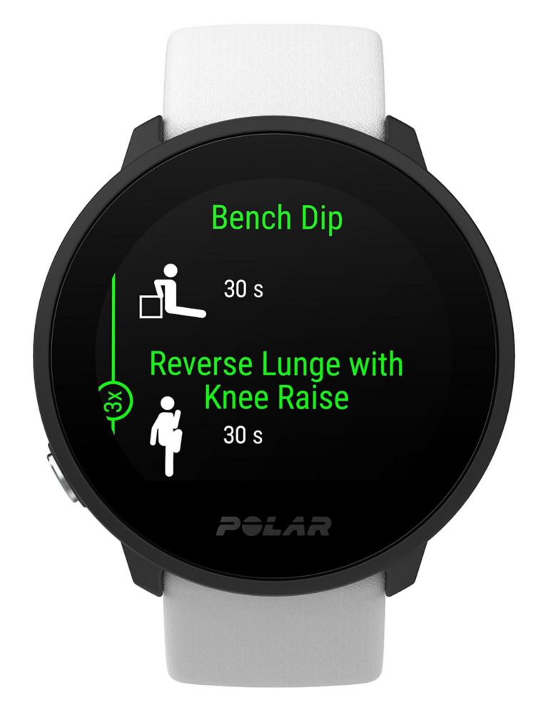 Polar Unite Fitness Tracker White Silicone Smartwatch 4 of 10