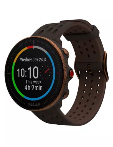 Polar Vantage Fitness Tracker Brown Silicone Smartwatch 2 of 7