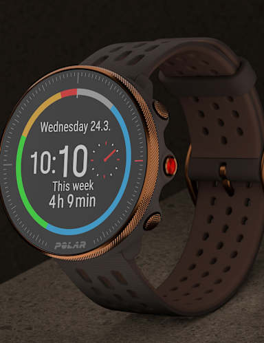 Polar Vantage Fitness Tracker Brown Silicone Smartwatch 6 of 7