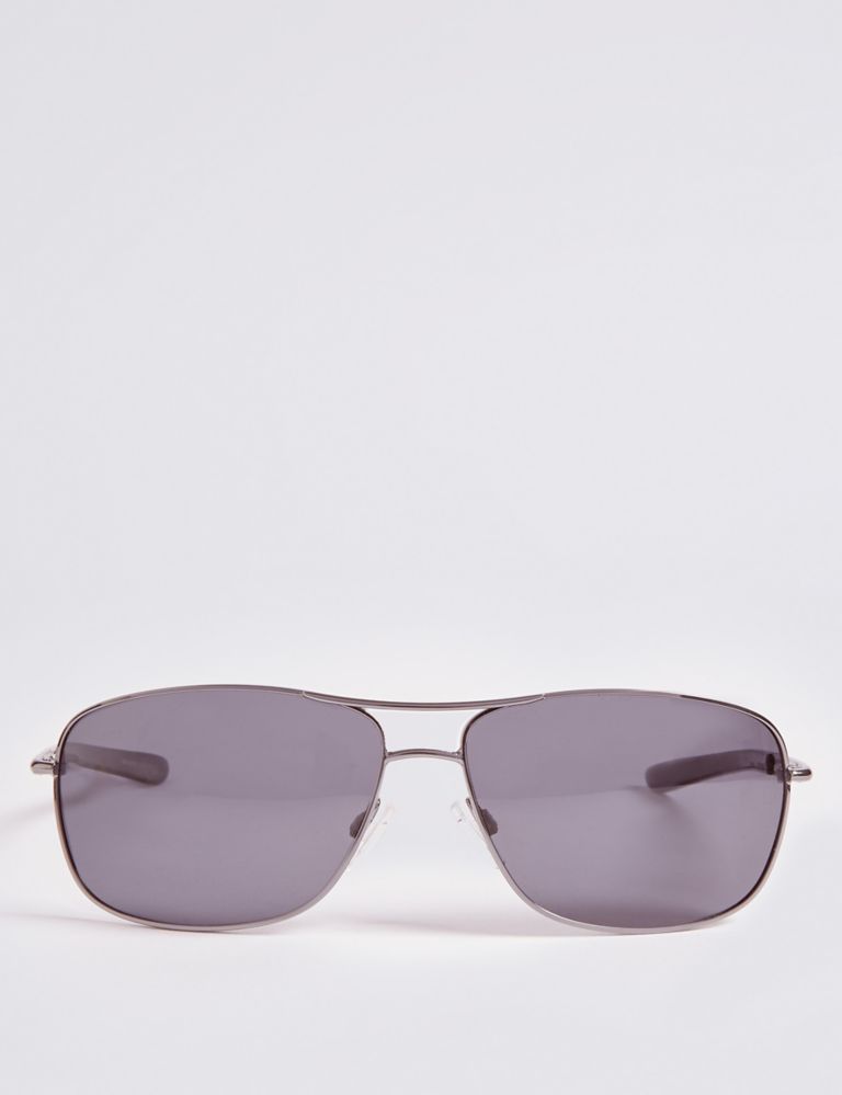 Polarised Rectangular Sunglasses 1 of 5
