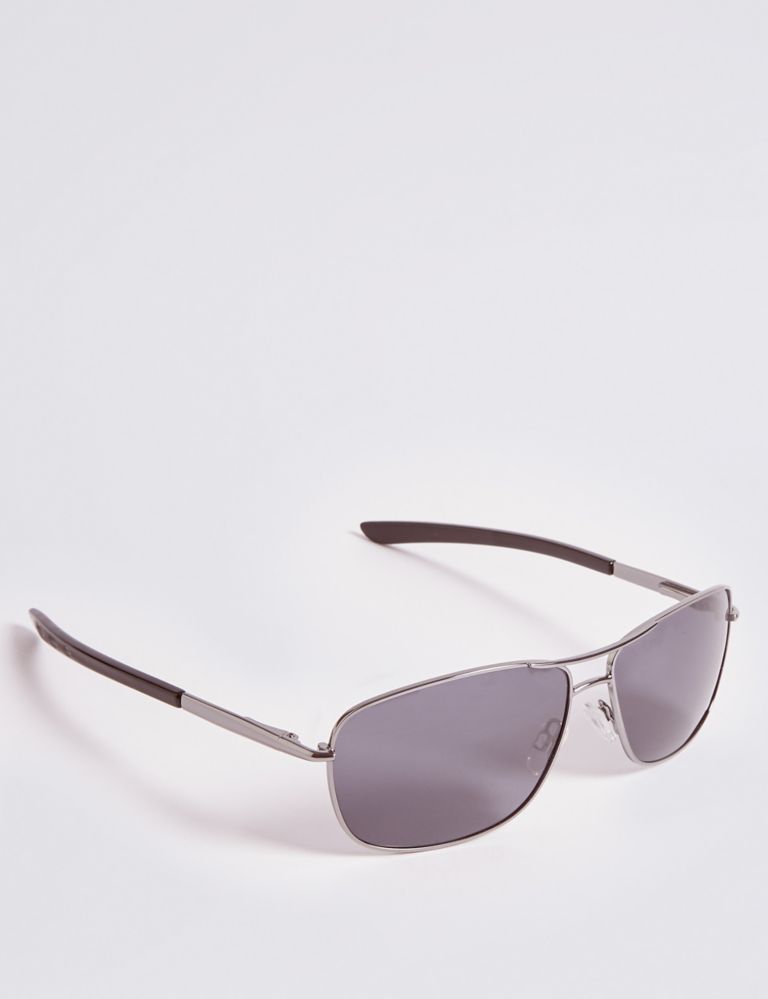 Polarised Rectangular Sunglasses 3 of 5