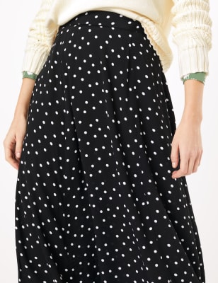 Midi wrap hotsell skirt polka dot