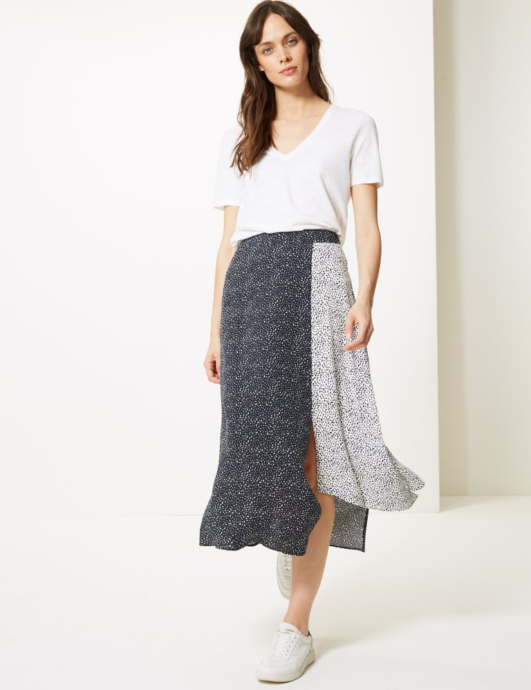 Polka dot discount skirt m&s