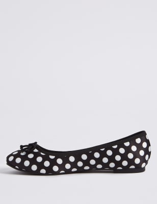 Polka Dot Ballerina Pumps, M&S Collection