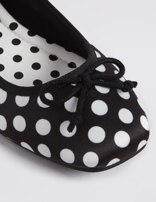 Polka Dot Ballerina Pumps, M&S Collection